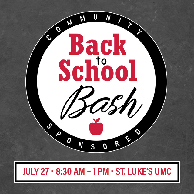 Back to School Bash @ St. Luke's UMC
July 27, 8:30 AM – 1 PM
100 W. 86th St., Indianapolis, IN
Volunteer to support local students!


