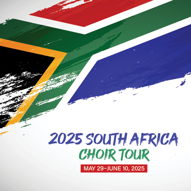 May 29 - June 10, 2025
Join the choir tour as a non-singing member!
