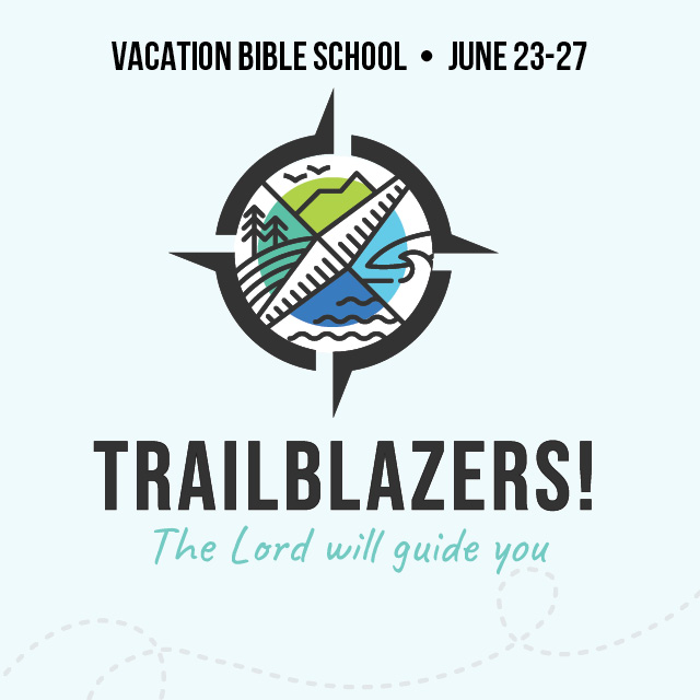 Save the Date! VBS 2025
June 23 – 27
Kids (ages 4 through 5th grade) enjoy this wonderful week of singing, playing, laughing, and praying.

 
